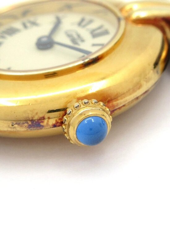 Cartier Must Colisee Vermeil W1000653 0***** 5***** Bordeaux Wrist Watch main image 14